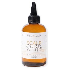 Bask  Lather Scalp Stimulator Hair Growth Oil, Mint  Rosemary, Organic