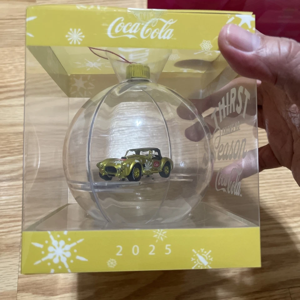 2025 M2 Machines Christmas Ornament Chase 1/750 Coca-Cola 1965 Ford Shelby Cobra - Image 3 of 4
