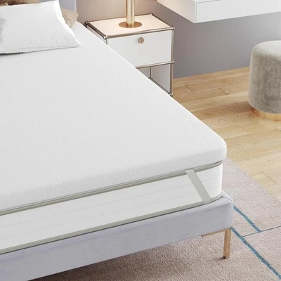 Matratzen-Topper 90x200cm Gel Memory Foam atmungsaktiv waschbar - Bild 1 von 4