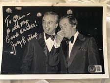 JOEY BISHOP SIGNED 6 X 8 PICTURE COA BECKETT