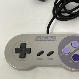 Set of 2 SNES Super Nintendo Original Controllers Authentic OEM SNS-005 Tested