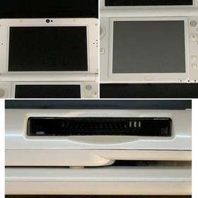 Nintendo New 3DS XL LL Console RED-001 Pearl White Tested Works Japan 8696 UG
