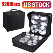 520 Disc CD DVD Portable Organizer Holder Storage Case Wallet Album Media Gift