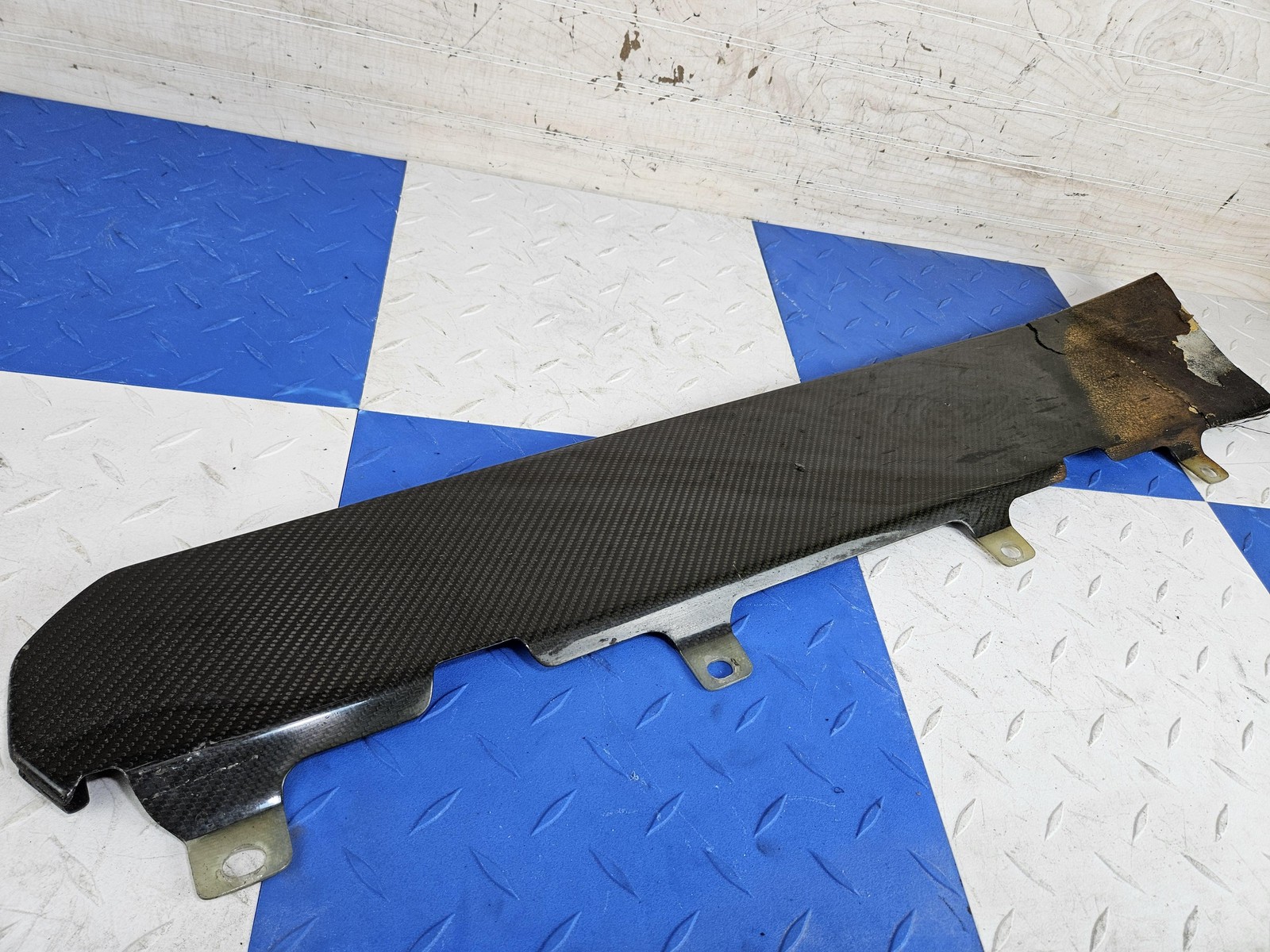 2017-2023 Audi R8 OEM Left Driver Rocker Trim Sections Ara Blue Carbon Fiber