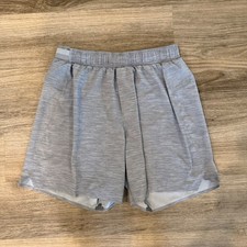 Lululemon Men's 6" Gray Pace Breaker Shorts Linerless Size Small
