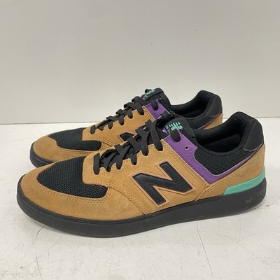 New Balance 574 V1 All Coasts Brown Black Shoes Men\'s Size 9.5 AM574MUP New Balance All Coasts AM574 Court (Brown/Black) Men main image 2