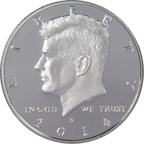 2014 S Kennedy Half Dollar Choice Proof 90% Silver 50c US Coin Collectible