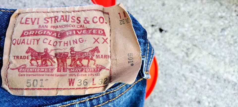 JEANS LEVI'S 501 STAIGHT FIT ORIGINAL HOMME BLEU - Photo 3/4