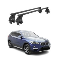 Menabo DachträGer GrundtäGer FüR BMW X1 F48 2015-2022 50Kg Stahl Schwarz 2 Tlg