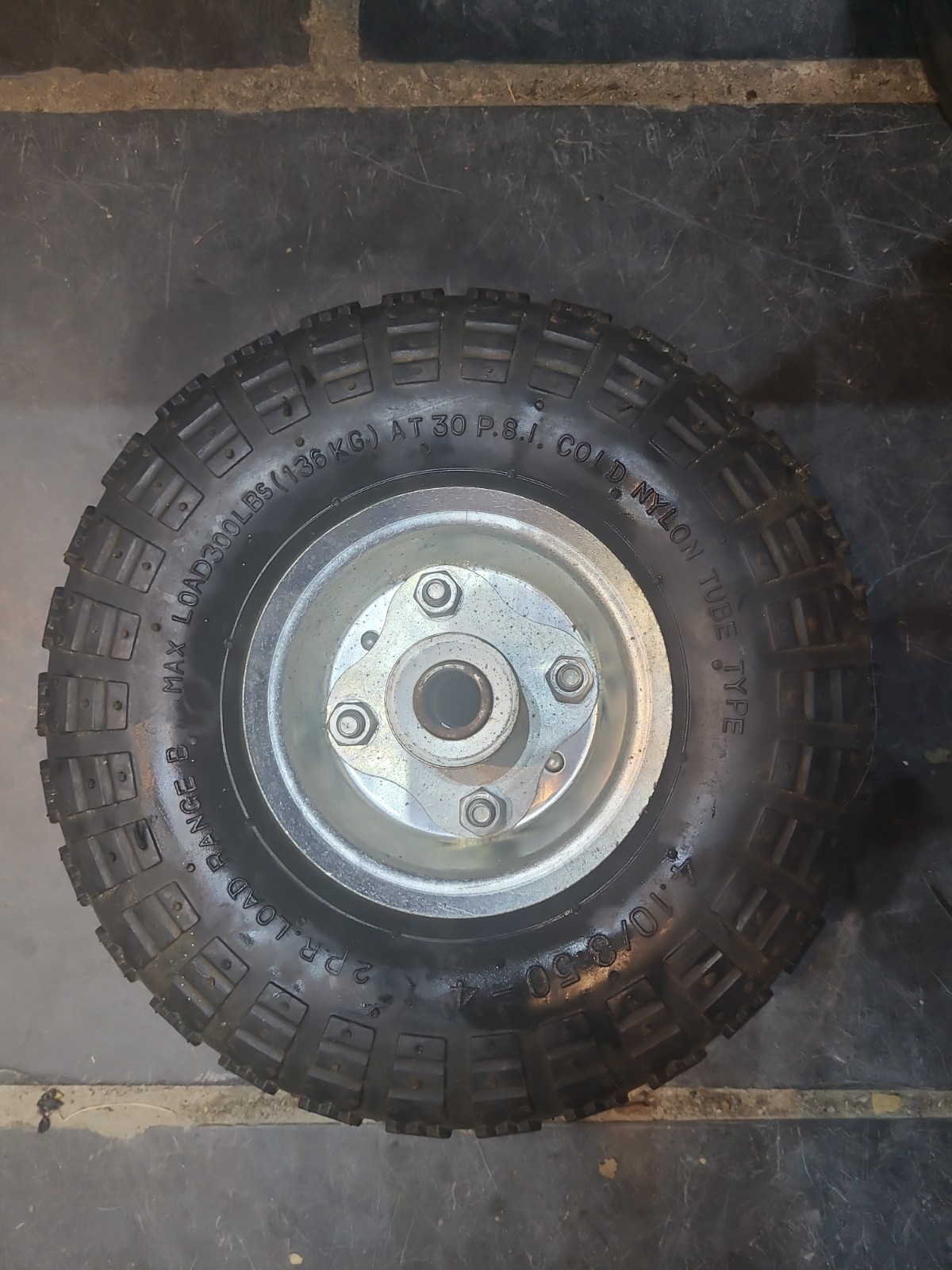 10"" REPLACEMENT SPARE WHEEL TYRE 4.10/3.50 GARDEN TOOL TROLLEY CART SACKBARROW