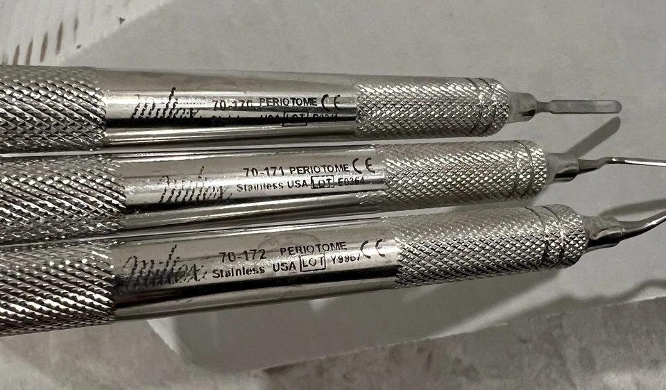 Kit Dental Miltex Integra Periotomas Acero Inoxidable Usado En Excelente Estado  Foto 4 de 4