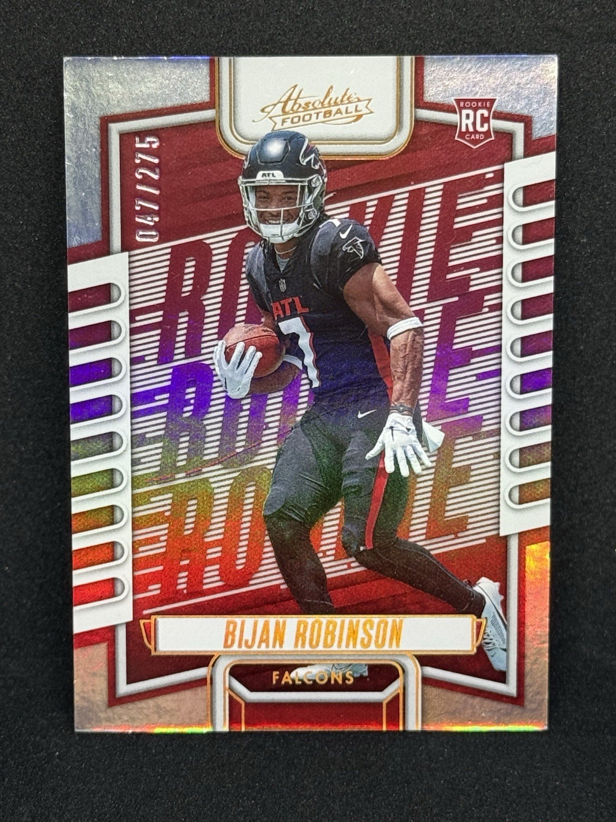2023 Panini Absolute Bijan Robinson Rookie Spectrum #106 Atlanta Falcons /275