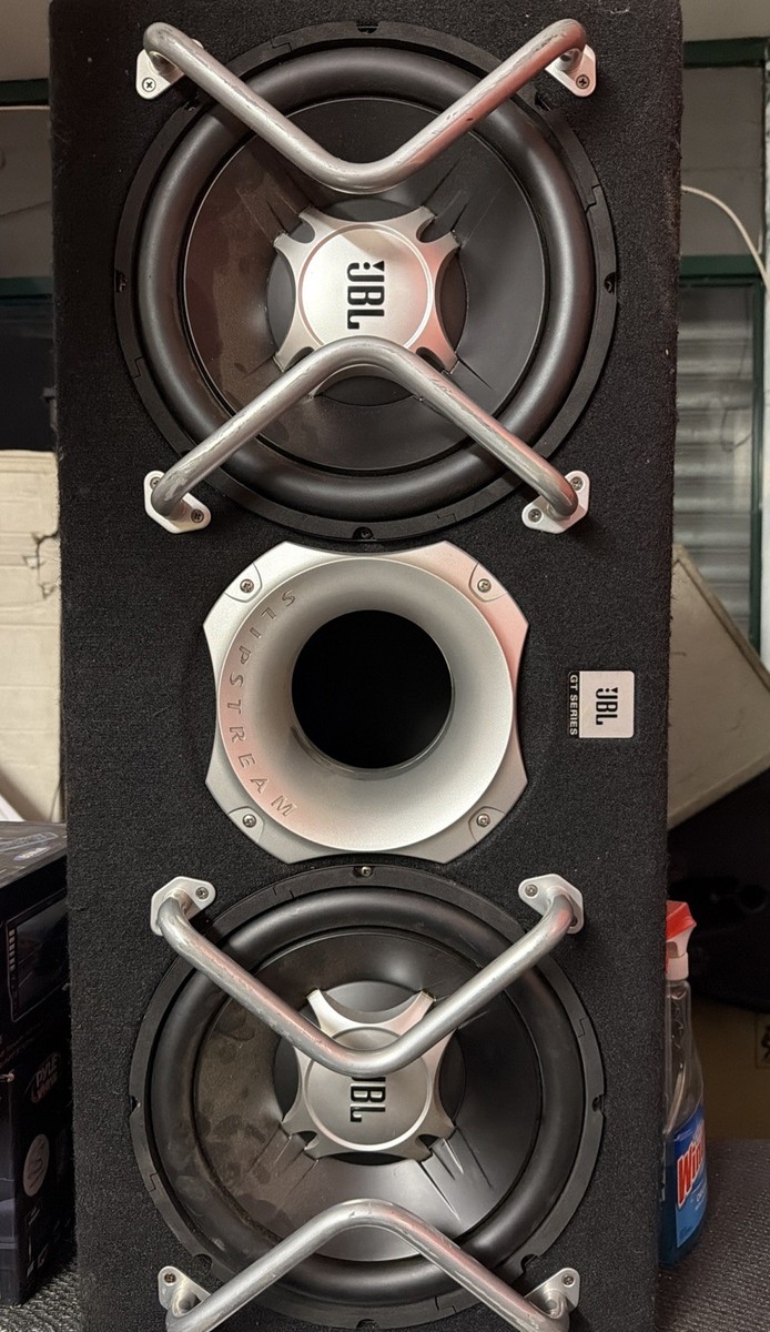JBL GT Series Dual Subwoofer Box Enclosure Ported Bass Tube Sub