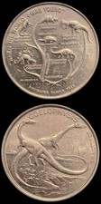 Age of the Dinosaur Mesozoic Era Coelophysis Coin Token 1988 Post Cereal