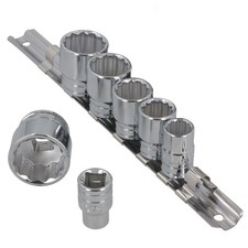 Whitworthbsfbsw 38 Drive Shallow Sockets 7pc Set 18-12 Bi Hex Lsr29 30
