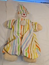 Dee-Gee of Cali Vintage Clown Doll Plush Stuffed Toy 16 Inches Made In USA 1990s