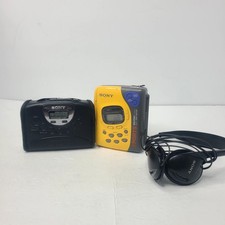 Lot Of 2 Walkman Sony Cassette Players Sports SXF 39  Walkman WM FX251 READ