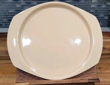 El Camino Products Inc USA EC 251 Ceramic Platter 14" x 11" Beige Natural Server