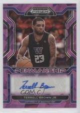 2022 Panini Prizm Draft Picks Purple Ice 81/99 Terrell Brown Jr #CP-TBJ Auto 1u6