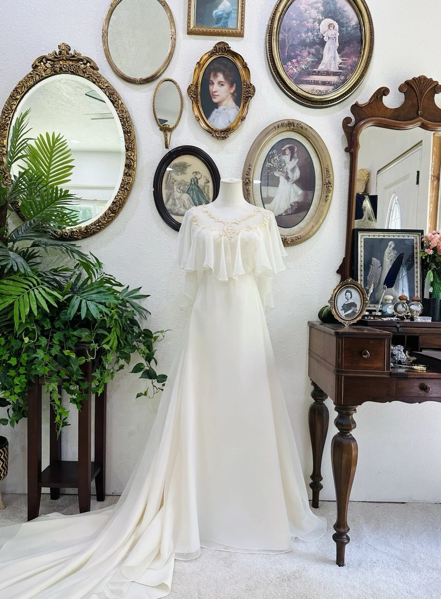 Chiffon Vintage Wedding Dresses & Veils for Women for sale | eBay