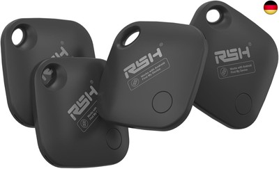 RSH Android Smart Tag - 4Pack, Schlüsselfinder Key Finder kompatibel mit Google 