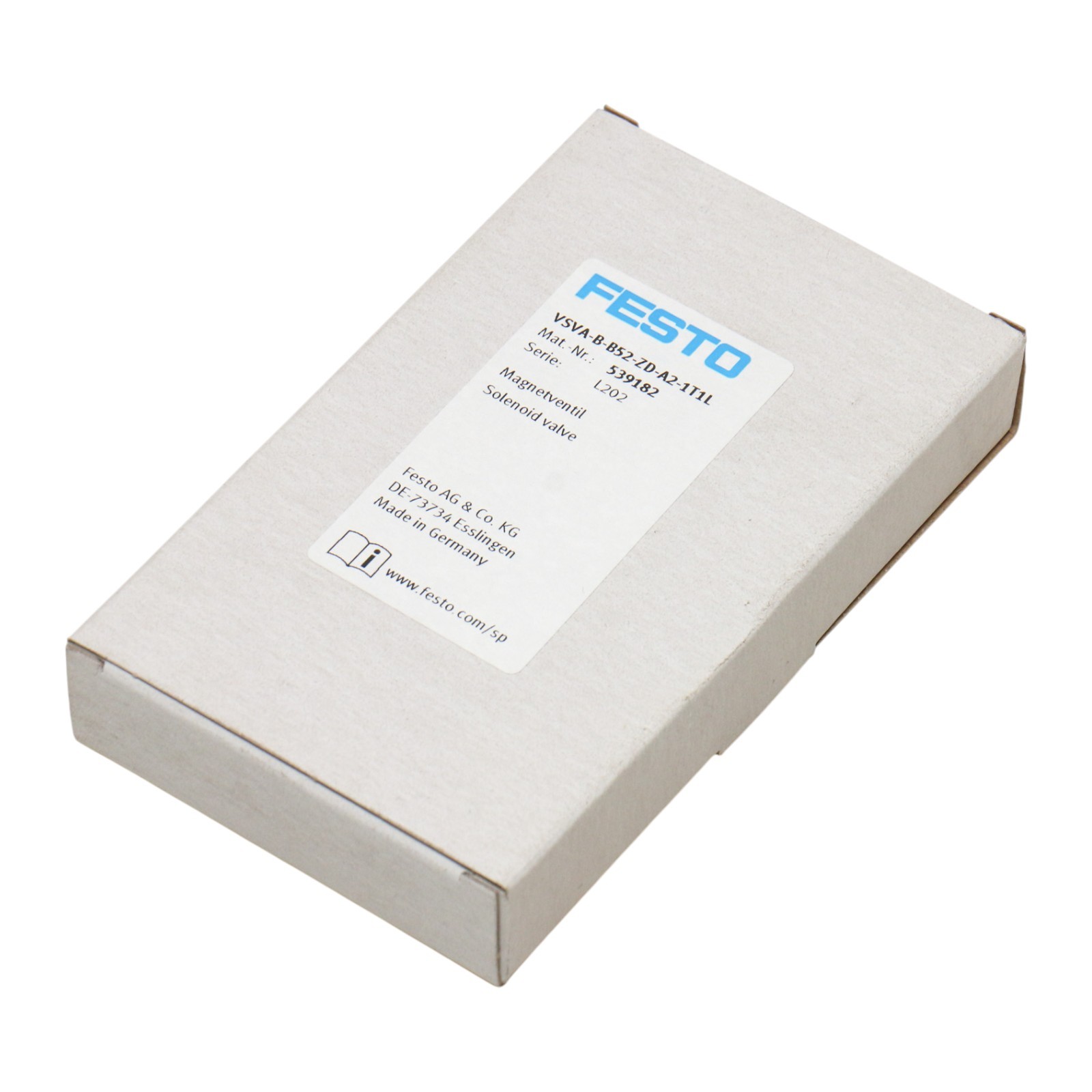 VSVA-B-B52-ZD-A2-1T1L 539182 FESTO, Solenoid valve, VSVA-B-B52-ZD-A2-1T1L ......