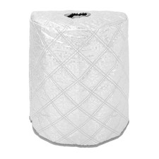 Cubierta de enfriador de agua funda de tela plateada para jarra de 5 galones fácil instalación