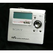 Sony MZ-R909 Silver Portable MD Recorder Player MDLP MiniDisc Japan Used