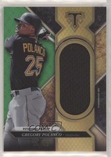 2017 Topps Triple Threads Single Jumbo Relics Emerald /18 Gregory Polanco 7ov