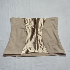 Women  s Maidenform Waist Trainer Easy Up Cincher Shapewear Beige/Gold 2XL Rd Des