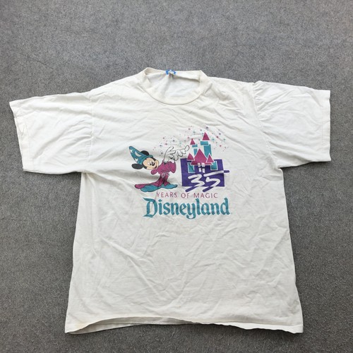 Vintage Disneyland Shirt Mens XL 35 Years Magic Mickey Mouse 90s USA Disney