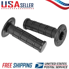 2x Soft Rubber 7/8" & 1" Handlebar Hand Grips Universal Fit Dirt Bike Motorcycle
