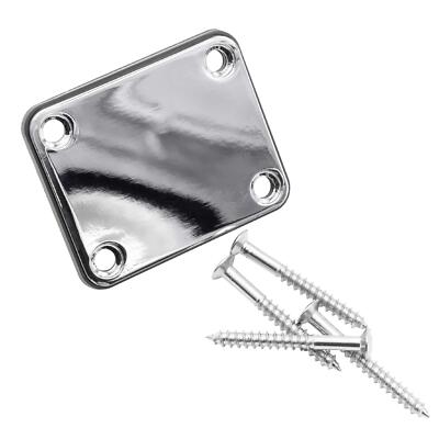 Piastra Manico Chitarra Elettrica - Argento, Con Viti, Per Strat, Tele, LP, SG - Foto 3