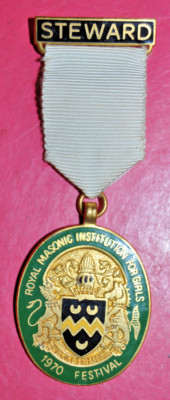 1970 Royal Masonic Institution for Girls Festival Stewards Jewel RMIG