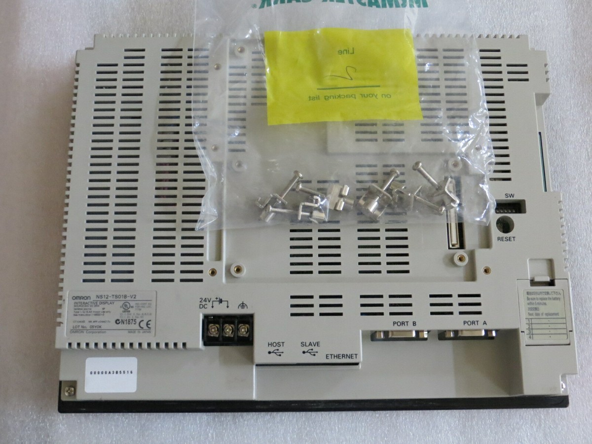 Omron NS12-TS01B-V2 Interactive Display Color Touch /Ethernet