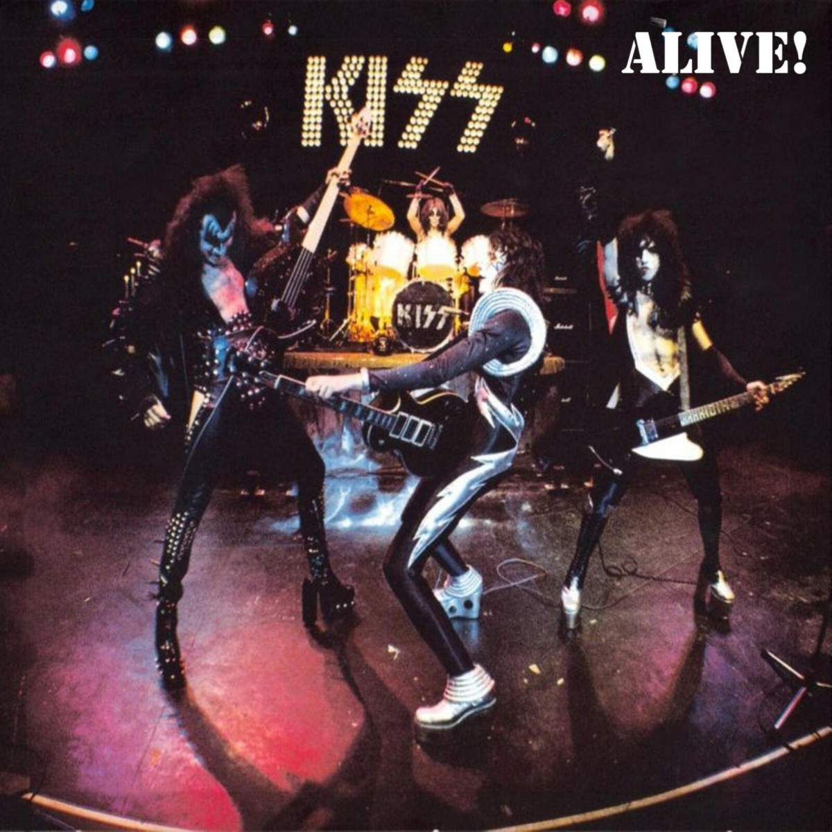 KISS Alive BANNER 2x2 Ft Fabric Poster Tapestry Flag album cover