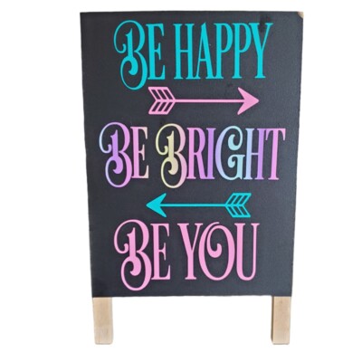 Encouragement Sign Mini Easel Desktop Dresser Tabletop Teens Kids 7'' X 4.5'' 