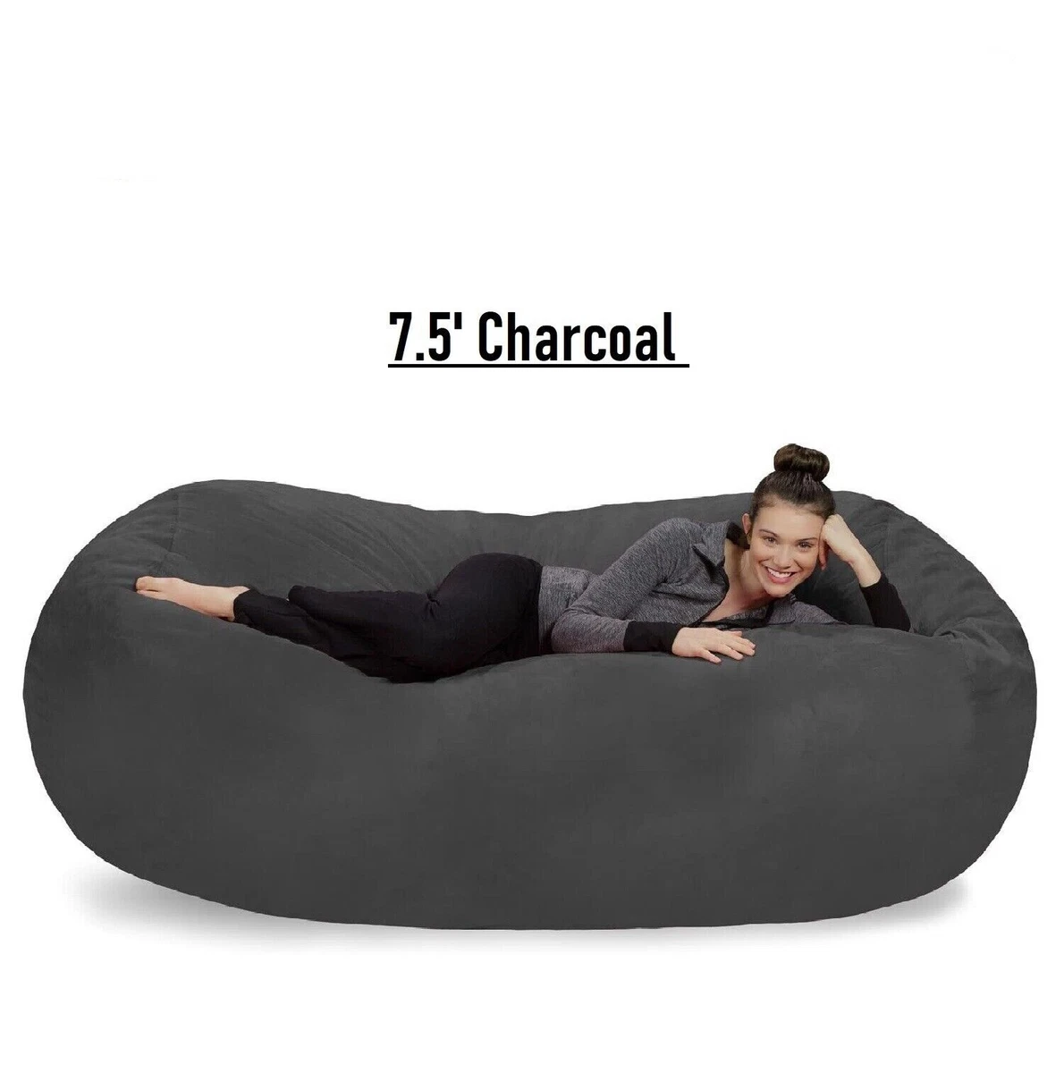 4-foot Bean Bag Chair Large Memory Foam Bean Bag - On Sale - Bed