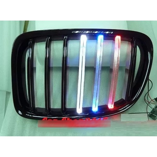 For BMW E84 X1 5DR SUV Glossy Black & M-TECH Light Front Grille Replace 09-14 - Picture 3 of 4