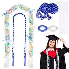 8 Pcs Graduation Leis Candy Graduation Candy Lei Kit Candy Lei Tubing Lei Mak...