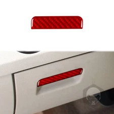 Driver Storage Box Handle Trim For VW Passat NMS B7 2012-2019 Red Carbon Fiber
