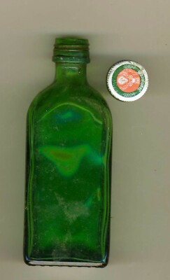 '' JÄGERMEISTER '' original Mini Flasche  ~ 1979 ? vintage bottle 0,1 L 
