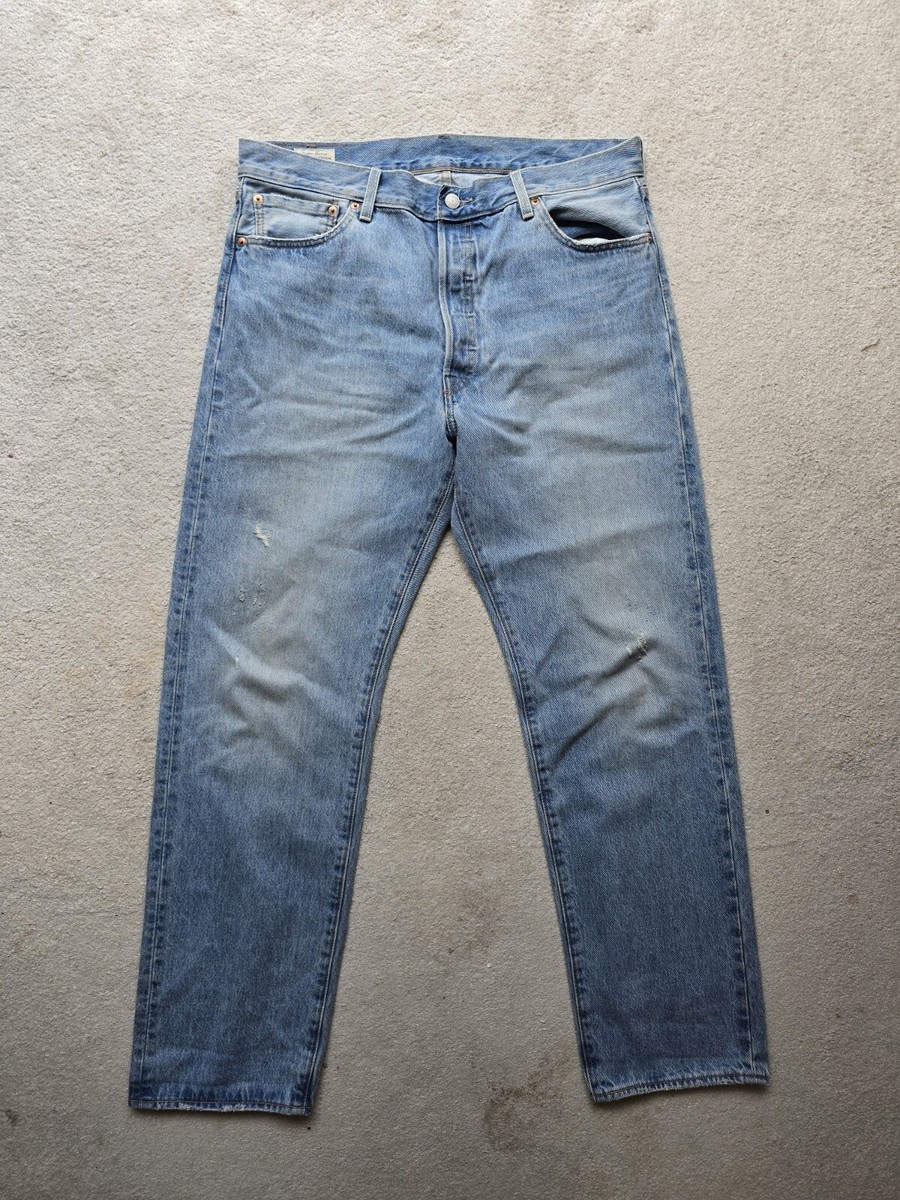 Levis 501 denim jeans lot '54 Size 36x32 Stone Wash UK