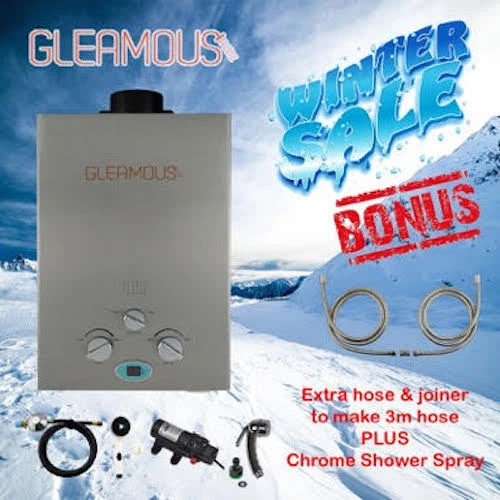 Instant LPG Portable Gas Hot Water Camp Shower Heater 4WD Caravan Horse Dog  Wash | eBay