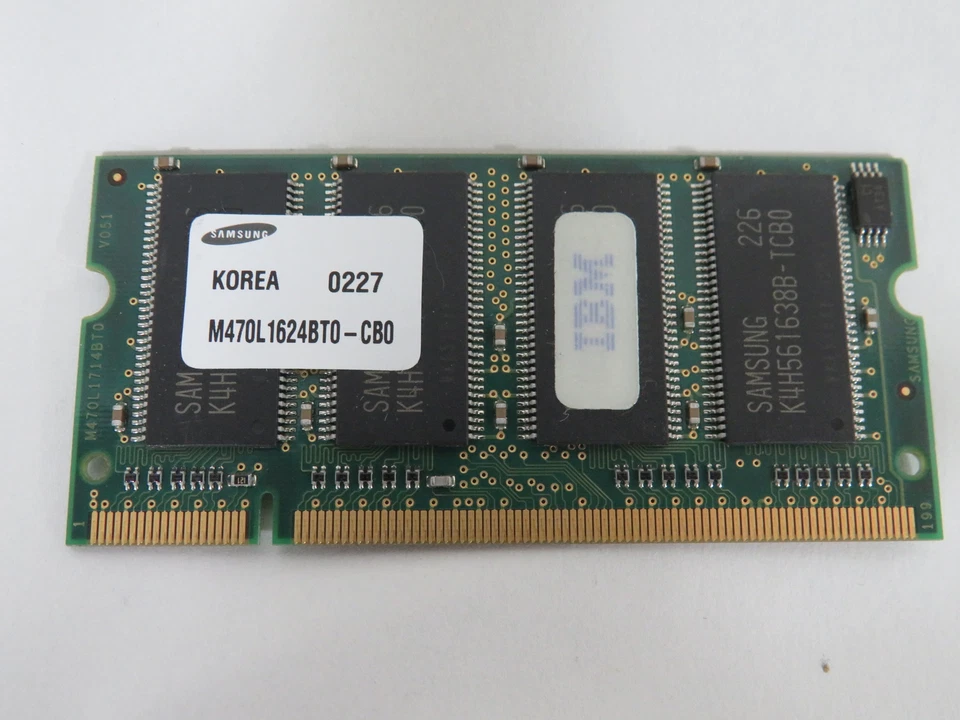 Samsung M470L1624BT0-CB0 Non-ECC Unbuffered Memory Card 200 Pin 128MB USED - Image 2 of 2
