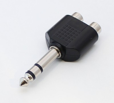Adam Hall 7544 - Adapter 6, 3 Mm Stereo Klinke Female Auf 3, 5 Mm Stereo Klinke Female Auf 3 5 Mm Stereo Klinke Male