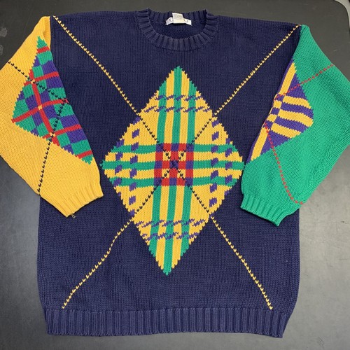 Vintage 80s 90s Izod Knit Sweater M 