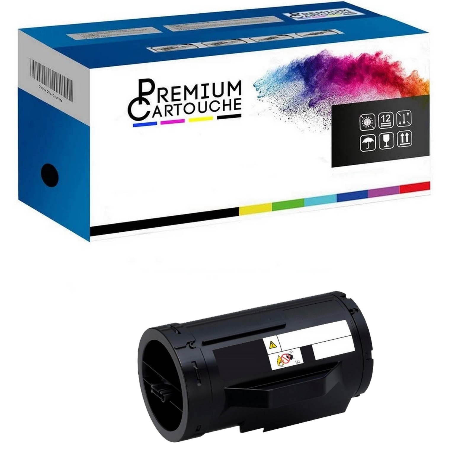 Cartouche 1 Toner C13S050689 Noir Compatible Epson WorkForce AL-M imprimante laser