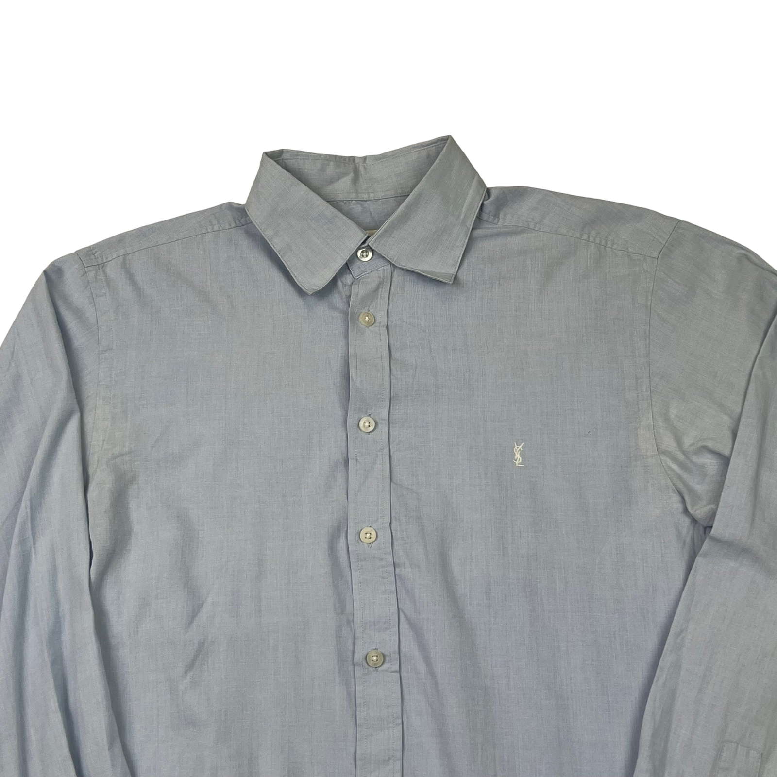 Camicia a maniche lunghe Yves Saint Laurent blu chiaro