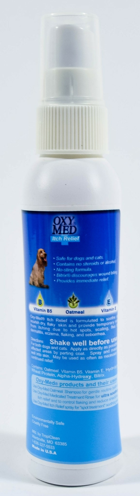 TropiClean OxyMed OATMEAL TREATMENT RINSE + ITCH RELIEF Pet Care Bundle